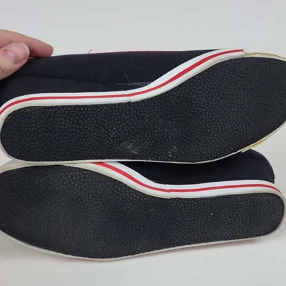 Disney Mickey Mouse Wedge Shoes Sequins and Canvas Size 9 - Picture 11 of 12